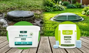 Produkty do szamba i oczyszczalni: saszetki Biome i tabletki SeptiGo. Dbaj o swoje szambo lub oczyszczalnię.