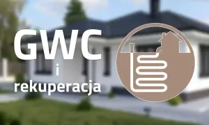 GWC i rekuperacja - schemat domu z gruntowym wymiennikiem ciepła.