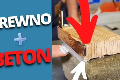 Przyklej drewno do betonu na stałe! Jaki klej wybrać? Instrukcja.